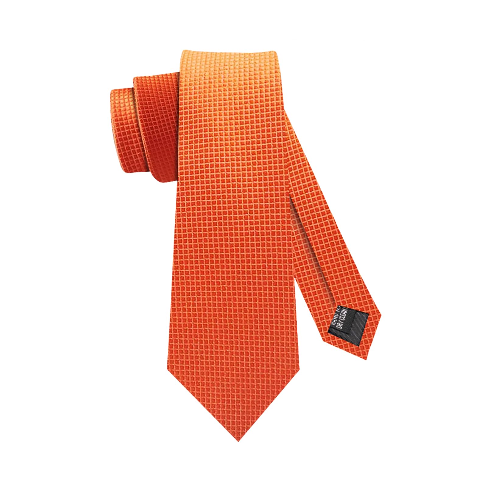 【送料無料】[メンデンス] ネクタイ 無地 オレンジ ソリッド フォーマル ビジネス 結婚式 簡単 8cm いろんな色 洗濯可 おしゃれ
