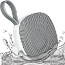 【2024新設計&大音量】Uandear Bluetoothスピーカー IPX7防水 | ブルートゥーススピーカー 小型 - ミライ スピーカー 磁気設計 | ワイヤレススピーカー マイク内蔵 - アンカー スピーカー 13時間連続再生 TWS機能/HDコール/TFカード対応 日本語取扱説明書(白)