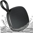 【2024新設計&大音量】Uandear Bluetoothスピーカー IPX7防水 | ブルートゥーススピーカー 小型 - ミライ スピーカー 磁気設計 | ワイヤレススピーカー マイク内蔵 - アンカー スピーカー 13時間連続再生 TWS機能/HDコール/TFカード対応 日本語取扱説明書(黒)