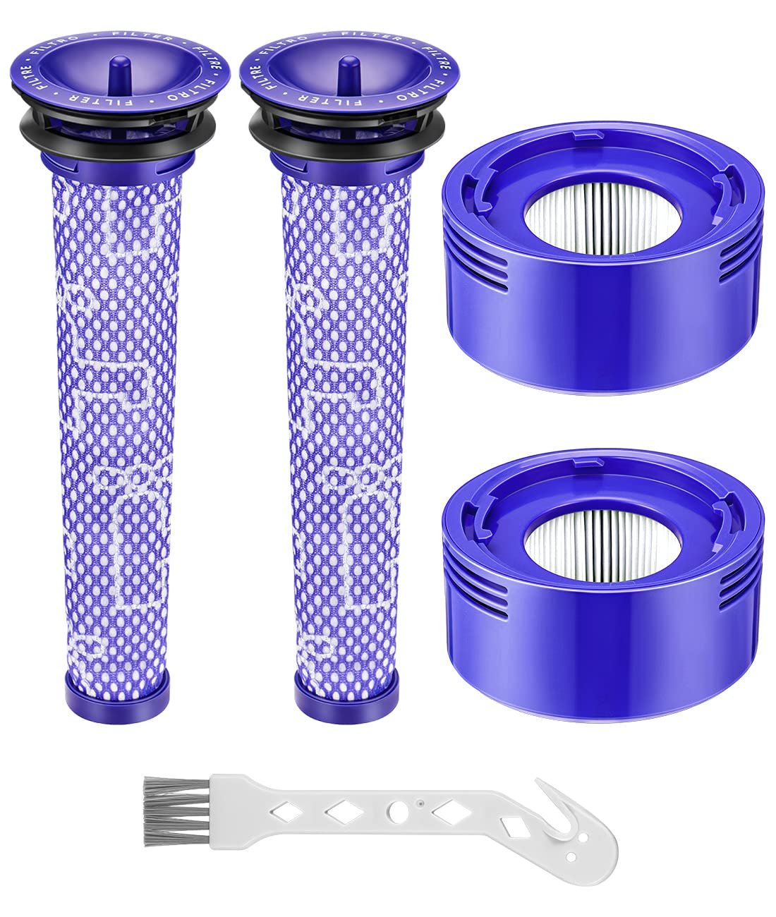 【送料無料】ダイソン V7 V8 SV10 SV10D SV10K SV11 HH11 掃除機 用 フィルター 掃除機フィルター 互換フィルター プレフィルター * 2個 ポストモーターフィルター *2個 互換品 水洗いOK 非純正品