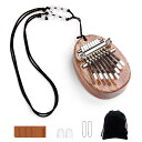 【送料無料】Joebo ミニカリンバ親指ピアノ8キー ポータブルピアノペンダント 高級木材 指ピアノ 指打楽器 指オルゴール 初心者セット 子供大人初心者向け ...