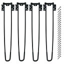 7Akiranoai 4本セット折りたたみ脚43CM 折りたたみ式テーブル脚 ネジが付き組み立て 折り畳み脚 座卓用