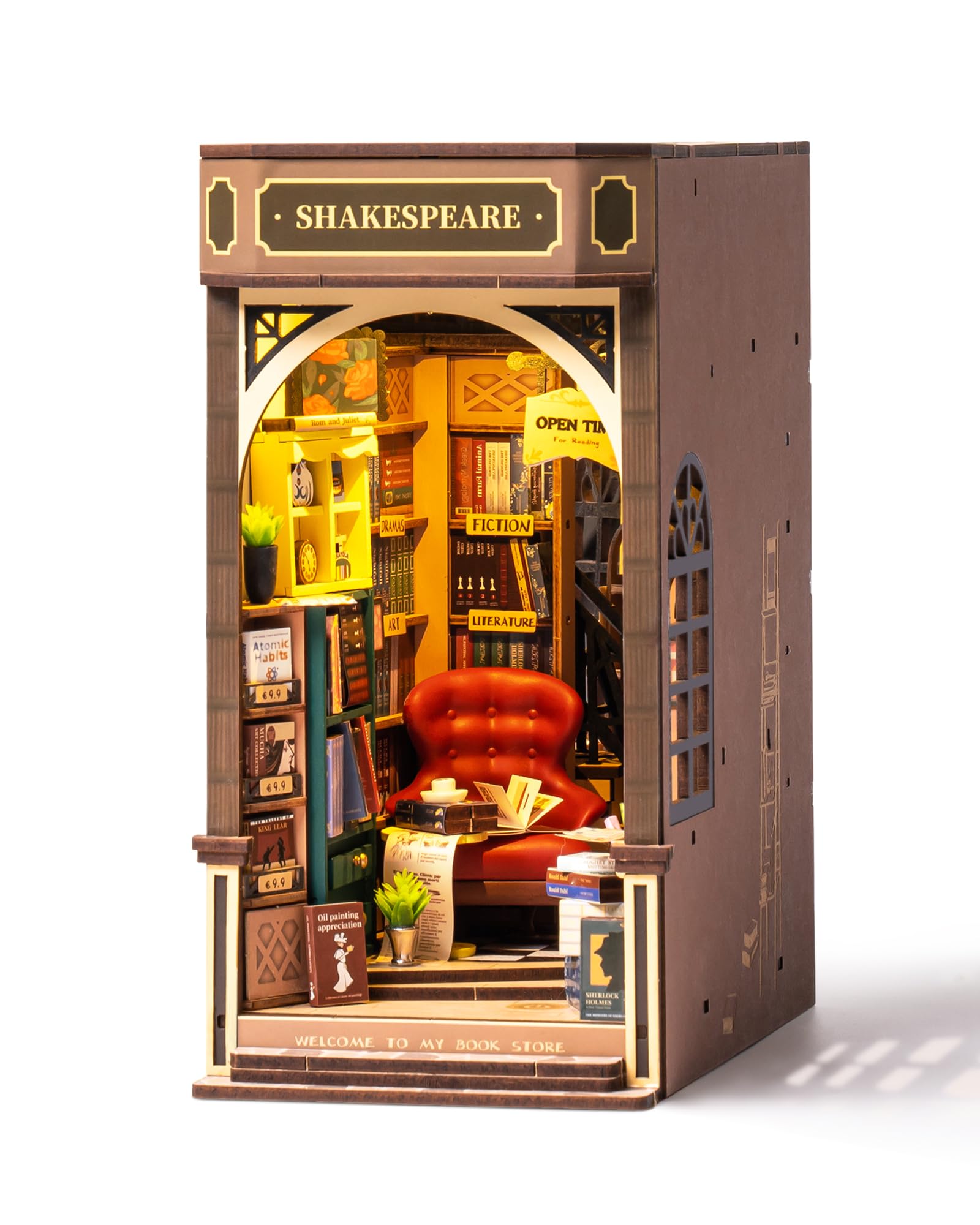 Rolife ΩΥѥ ֥ḁ̊å åȡBookstore 194pcs 鿴Ը ꥭå 饹դ ѥ...