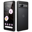 JEDirect マットケース Google Pixel 7a (6.1インチ 2023用) 超薄型 半透明マット感背面カバー 指紋防止 (ブラック)