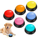 HIMOMO 犬会話ボタン 音声記録可能 30秒の録音 6個セット ペット ボタン 会話 犬 ボタン 会話 会話ボタン 犬 日本語説明書付き親子の交流に適してお...