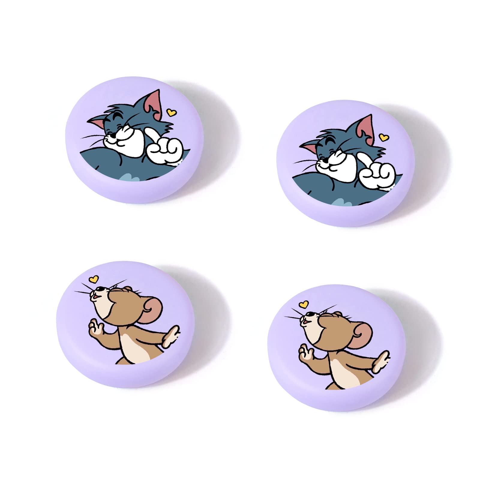 DLseego Switch/Switch Lite/Switch Oled 対応 Joy-Con 親指グリップキャップ アナログスティックカバー シリコン コントロール キャップ ジョイコンスティックカバー 滑り止め 可愛い 保護カバー (4個セット)