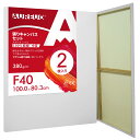 AUREUO 張りキャンバス セット F40 (100cmX80.3cm) 中目 100%コットン 2枚 初心者 絵画用具 芸術絵創作 現代油絵 美術装飾 水彩...