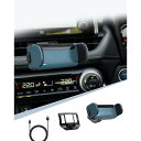BIBIBO トヨタ RAV4 専用 スマホホルダー 電動型 RAV4 スマホスタンド RAV4 アクセサリー 自動開閉 エアコン吹き出し口 360度回転 片手操作 安定 騒音なし スマートロック 小型 多機種対応(Xグレード適合外)