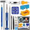 【送料無料】【JOREST】時計修理工具 腕時計 ベルト調整 電池交換 裏蓋外しキット バネ棒外し