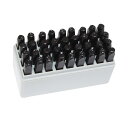 HFS(R) 打刻印 8mm 36本 刻印セット アルファベット 数字 金属 木材 プラスチック 革 DIY