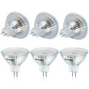 DiCUNO MR16 12V LED電球 GU5.3口金 50W形ハロゲン相当(5W)電球色 2700k 高輝度500lm スポットライト 非調光 6個セット