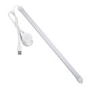 ASSEUI LED バーライト USBライト キッチンライト 蛍光灯 棚下ライト 高輝度 直管形 ライトバー 電球色 昼白色 昼光色 3段階調色 2段階調光 チューブライト USB 5V 給電 3Mテープ/磁石付属 電気工事不要 取付簡単 目に優しい 省エネ 防災 節電対策 (三段階調色 2段階調光