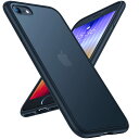 【送料無料】【2025米軍進化耐久性】TORRAS iPhone se se3 se2 8 7 ケース 半透明 耐衝撃 マット感 黄ばみなし レンズ保護 ストラップホール付き スマホケース iphonese第3世代 ケース アイフォン 7 8 se2 se3 se 用 4.7インチ カバー (マットブラック)