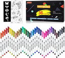 Shuttle Art 布用ペン 36色セット ファブリックマーカー 布に書けるペン 水性 速乾 耐水 耐久 ウォッシャブル 洗っても落ちない 色褪せしにくい ...