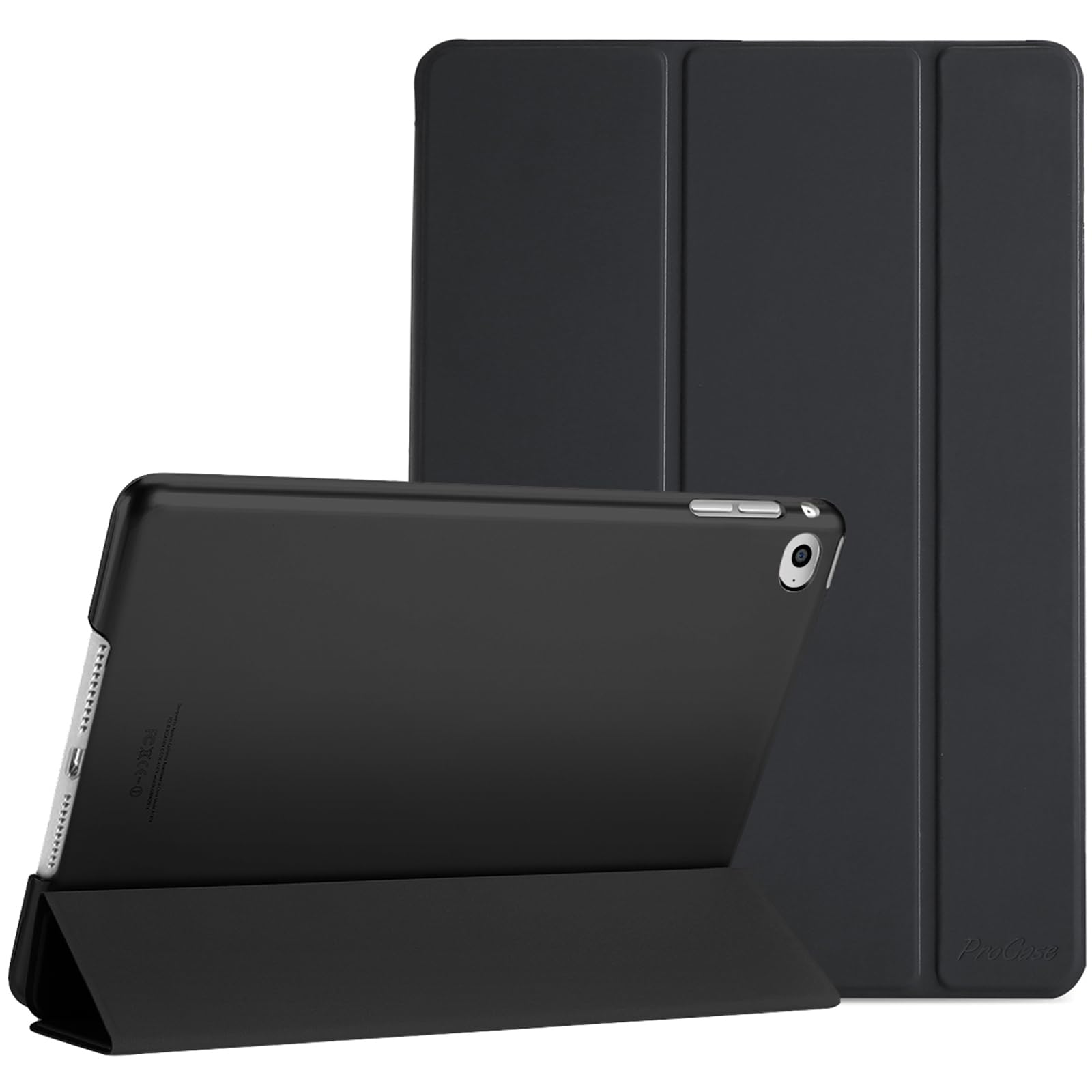 【送料無料】ProCase iPad mini 4 ケース（A1538 A1550 A1546） オートスリープ/ウェイク機能 三つ折りスタンド スマート 超スリム フォリオ保護ケース 半透明フロスト バックカバー 対応機種：iPad mini 4世代 7.9