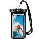 JOTO 防水スマホケース IPX8認定 お風呂 海 プール 温泉 首掛け式 ドライバッグ 登山 お釣り時の防塵・防水対策 最大7.0”スマホに対応可能 適用端末:iPhone 16 15 14 13 12 Mini Pro MaxHuawei Xperia android