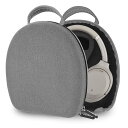 Geekria ケース Shield ヘッドホンケース 互換性 ハードケース 旅行用 ハードシェルケース ソニー Sony WH-CH720n, WH-CH710N, WH-CH700N, WH-1000XM4 WH-1000XM3, MDR-M1ST, MDR-XB950BT, XB950B1, XB950N1 に対応 収納ポーチ付き (マイクロファイバーグレー)(2)