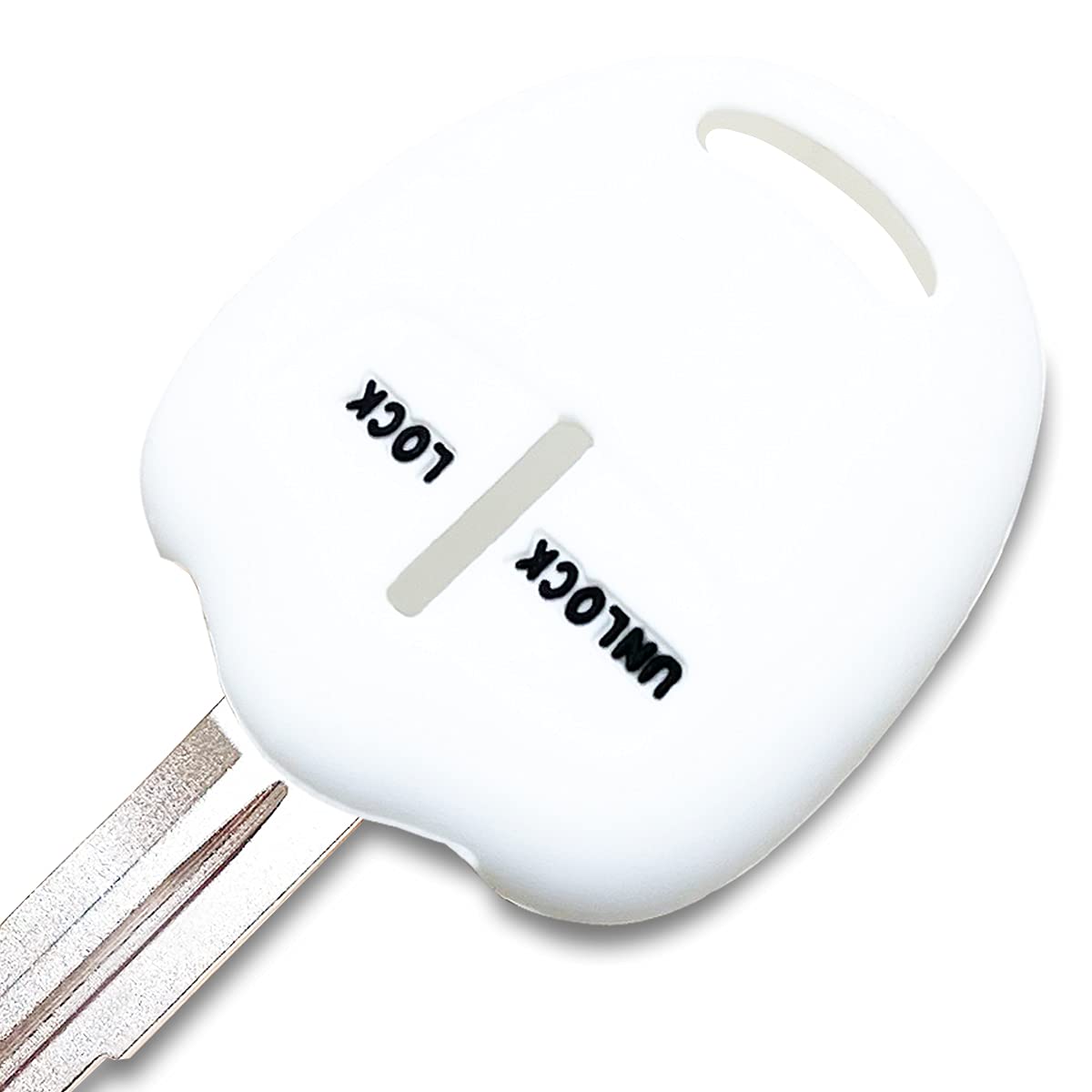 【IKT】（ニッサン/ミツビシ車用） キーレスキー用シリコンカバー 2ボタン ホワイト/デイズ/デイズルー..