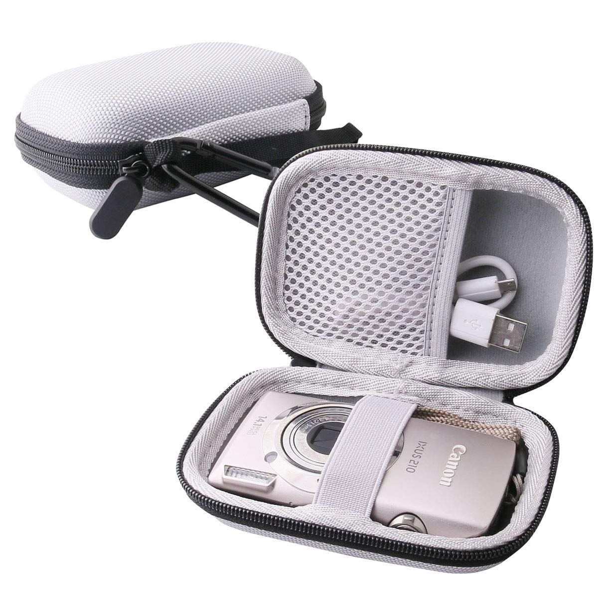 【送料無料】Canon IXY650 IXY200 IXY180 IXY210 デジタルカメラ 専用収納ケース (グレー)