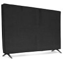 kwmobile 49-50" TV対応 テレビカバー - 防塵カバー 液晶テレビ 保護カバー ホコリよけ 黒色