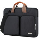 Lacdo 17.3インチ 360°保護 耐衝撃 ノートパソコン ケース 対応 Dell/HP Envy/ASUS/Acer/Lenovo/LG/Razer Blade Pro 17 / MacBook Pro 17, 撥水加工 パソコンケース スリーブ バッグ、ブラック(2)