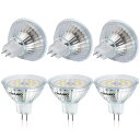DiCUNO MR16 12V LED電球 GU5.3口金 50W形ハロゲン相当(5W)昼白色 6000k 高輝度500lm スポットライト 非調光 6個セット