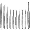 Bestgleミニタップドリルセット10本セット面取りタップ 穴あけ ねじ切り タップ スパイラル ドリルビットタップダイスセット HSS 6452高速鋼材料