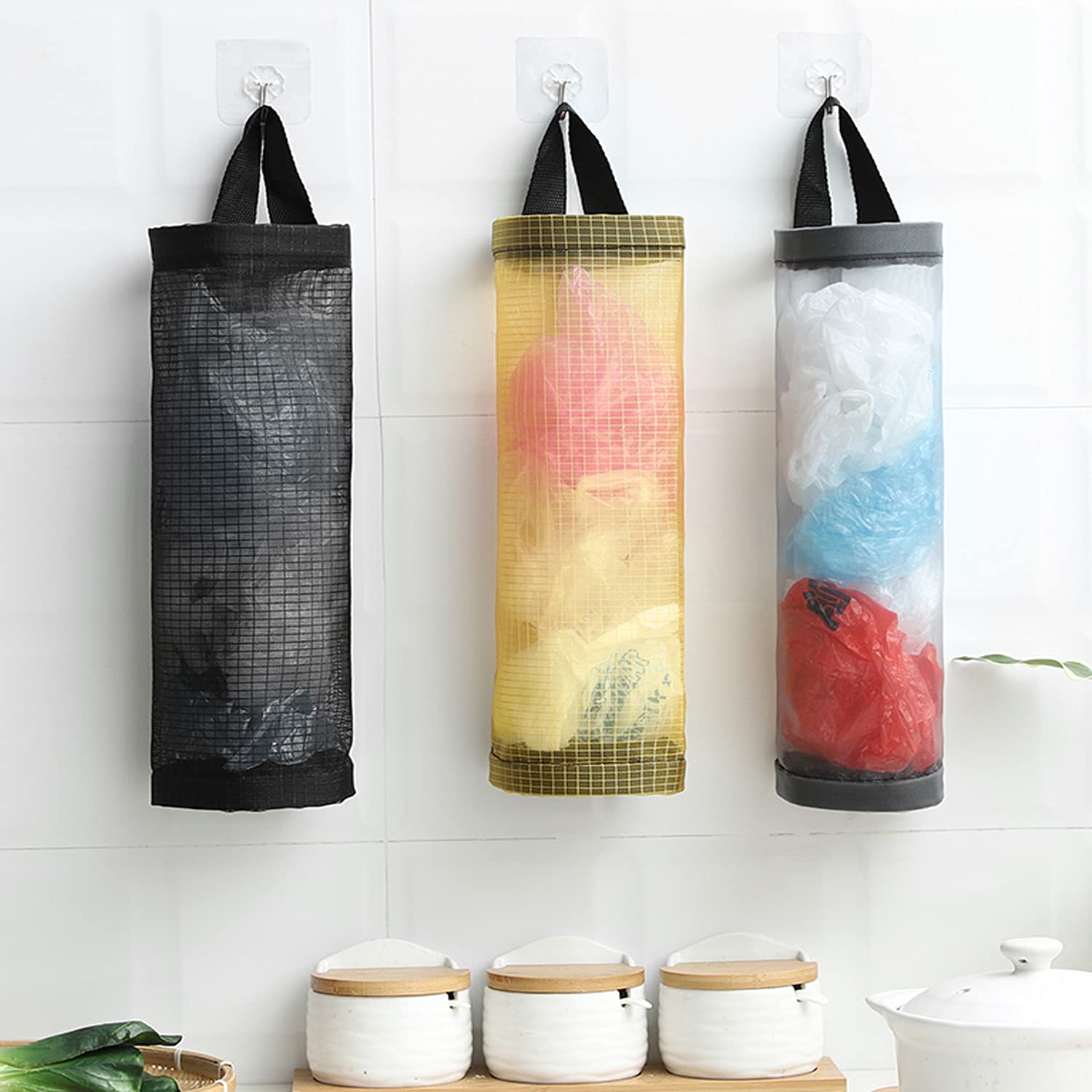 Doyeemei レジ袋ストッカー ポリ袋ストッカー（3個） ゴミ袋収納 レジ袋 キッチン収納 エコバッグ ネッ..