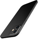 JEDirect 超薄型 iPhone12 ケース 6.1インチ専用 カメラレンズ 保護カバー 軽量 マット質感 PPハードミニマリストケース ワイヤレス充電対応 (ブラック)(2)