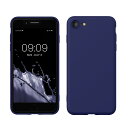 【送料無料】kwmobile スマホケース Apple iPhone SE3 / iPhone SE2 / iPhone SE (2022) / iPhone SE (2020) / iPhone 8 / iPhone 7対応 ケース - 極薄 TPU シリコン マイクロファイバー ディープ オーシャン