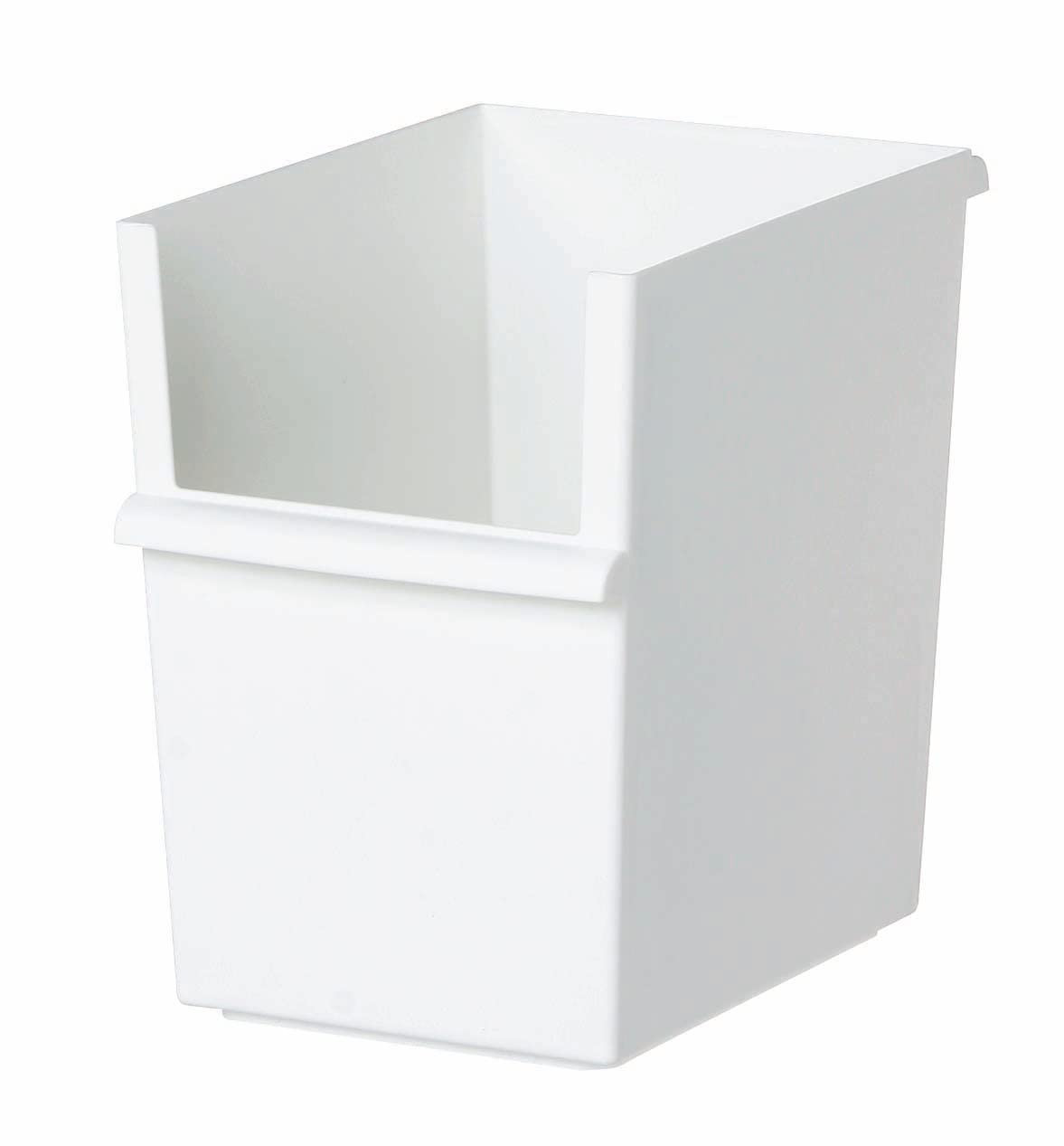 【送料無料】ライクイット (like-it) 収納ボックス 小物収納 レトルト食品 収納 ケース コンテナー スリム 深型 約幅19x奥26.8x高26cm ホワイト 日本製 JTR-04 再生材30%以上使用 収納ボックス パントリー収納