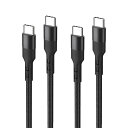 USB Type C ケーブル 2m 2本セットPopolier 【PD対応 60W急速充電】200cm 高耐久ナイロン スマートフォン、タブレット、ノートパソコンのタイプc機種に対応【ビデオ出力非対応】(2)