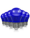 ORALUCE ブルー LED電球 カラー電球 E26口金 40W相当 5W 450lm 220度広配光 高演色 装飾電球 密閉器具対応 調光不可 小型電球 PSE認証 6個入