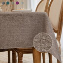 【送料無料】BALCONY&FALCONテーブルクロス 撥水 北欧 無地 145*215cm(茶色の雪)