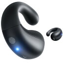 ワイヤレスイヤホン イヤーカフ型 「ながら聴きイヤホン」 bluetooth 骨伝導イヤホンの進化 OWS 耳を挟む 空気伝導 音漏れ抑制 オープンイヤー タイ...