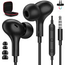 ASKUBSKU イヤホン 有線 マイク付き 3.5mmジャック対応iphone 6s plus 対応AQUOS Sense8 wish2 音量調整 通話可能 ...