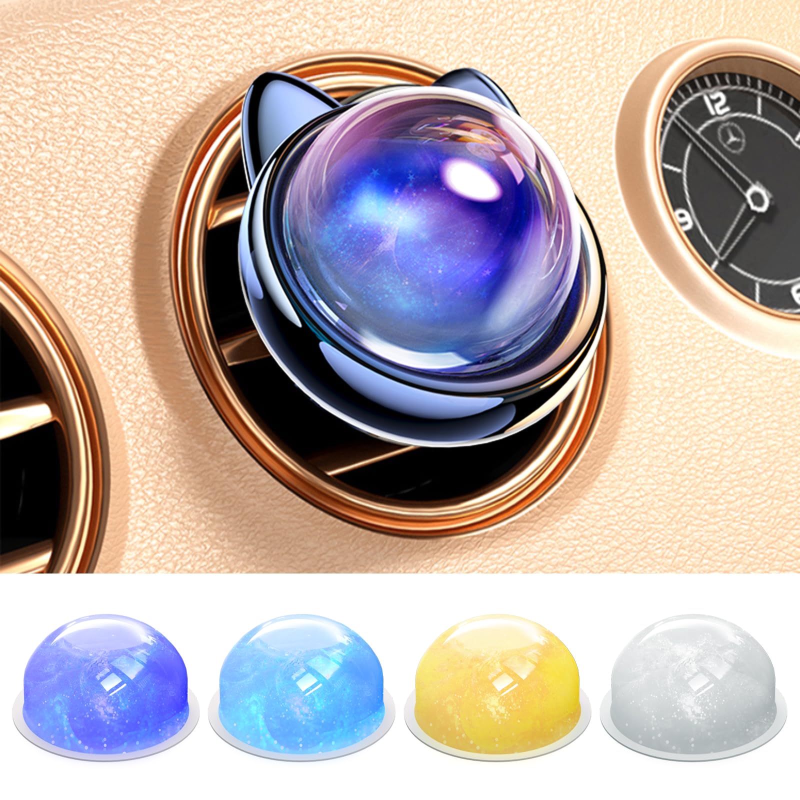 【送料無料】車用芳香剤 クリップ型（ROADRESS）車 アロマディフューザー 芳香剤 長持ち 猫の星 車の装..