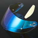 Wayocfei agv K1 シールド + 防曇レンズ,【適合:K1 S/K3 SV/K5 S/K5】ヘルメット・バイザー 紫外線 吸収 バイク用 ヘルメットアフターマーケット交換 (透明REVOブルー+Film)