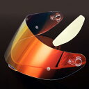 Wayocfei agv K1 シールド + 防曇レンズ,【適合:K1 S/K3 SV/K5 S/K5】ヘルメット・バイザー 紫外線 吸収 バイク用 ヘルメットアフターマーケット交換 (透明REVOレッド+Film)