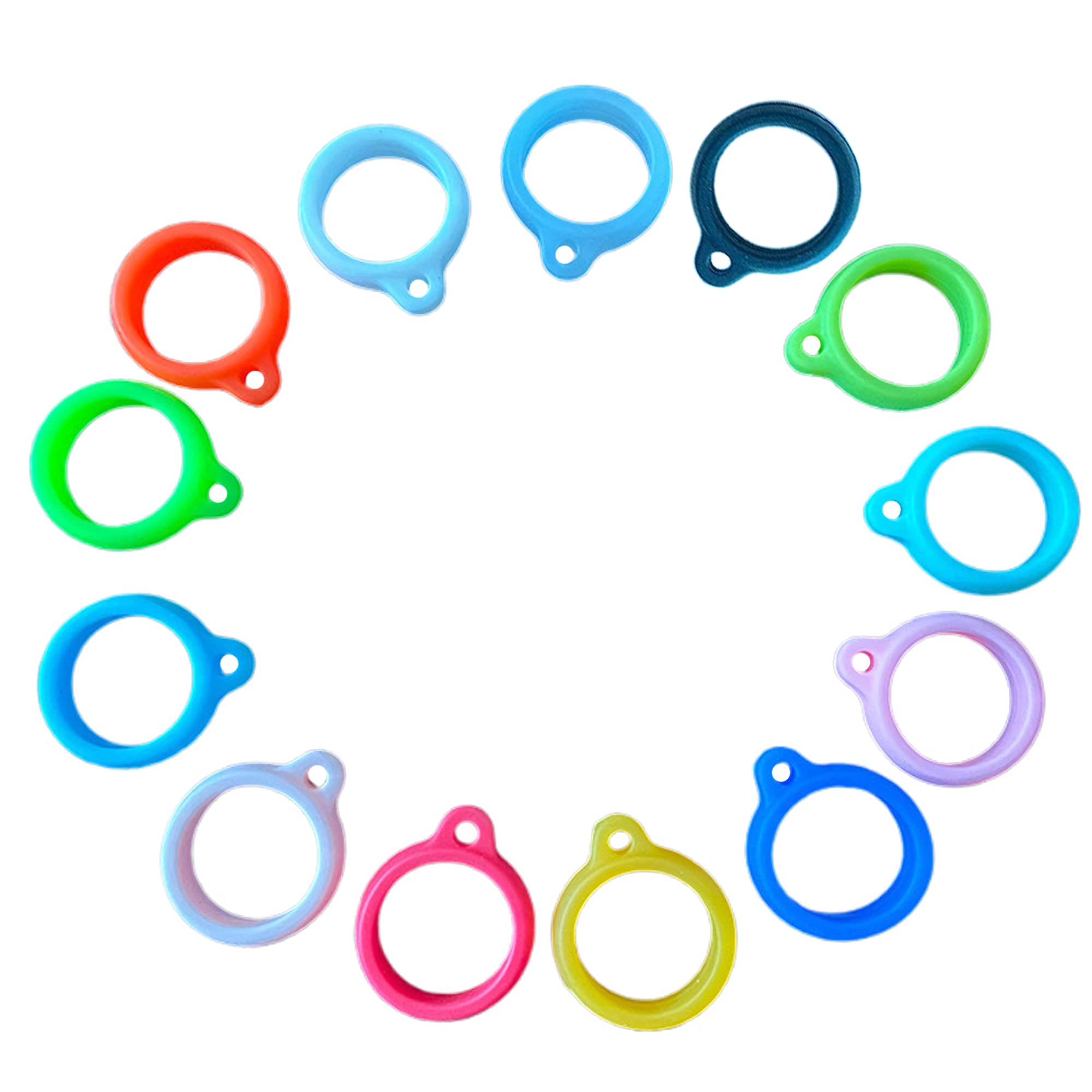 【送料無料】[DELUXEFOX] アンブレラマーカー 26個入り 傘 目印 シリコン製 マルチカラー 傘の目印アク..