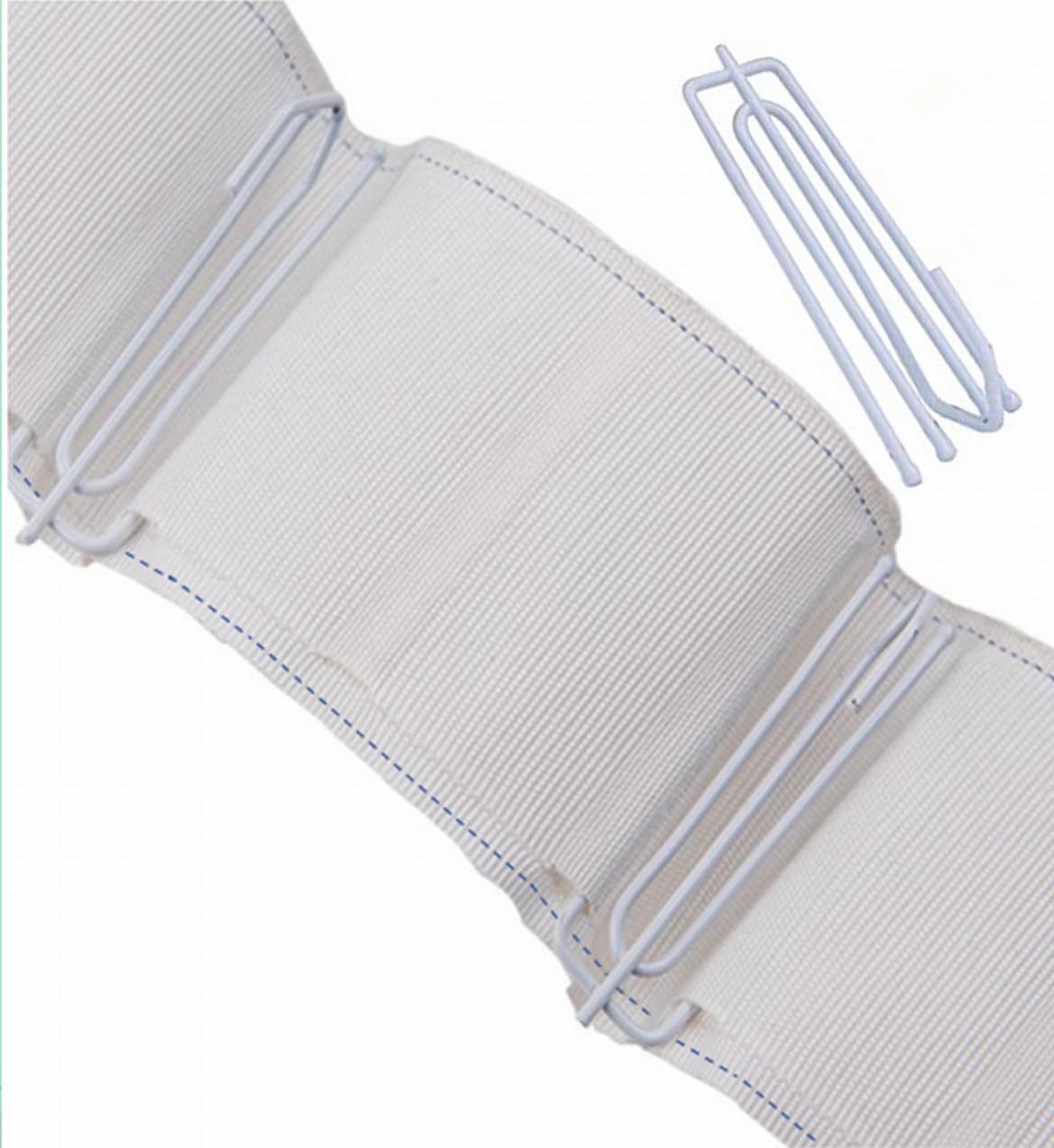 【送料無料】TSUCIA カーテンテープ 白 6m 白フック30個付き