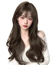 Aisiqueensウィッグ ロング 巻き髪 フルウィッグ カール ウェーブ 茶髪 かつら wig 女装 レディース ファッションウィッグ ロングヘアー 小顔 ...