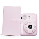 Rieibi アルバム、 アルバム mini99/90/12/mini11/mini40/EVO/mini9/mini8対応アルバム 大容量 3インチ写真 108枚収納 mini12ボディと同色 5色展開 記念日プレゼント PUレザー 可愛い帳 おしゃれ 誕生日プレゼント 贈り物(ピンク)