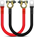 Kiligen 30cmバッテリーインバーターケーブルコネクター12V-24V 25mm? 3AWG(最大125A)バッテリーケーブルトラック、オートバイ、ソー...