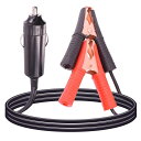 Leehitech 1M 車用 シガーライター バッテリーケーブル 12V/24V シガーライターバッテリー充電ケーブル 16AWG 中くらいワニ口クリップ t...
