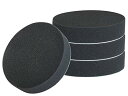 TSUCIA 150mm 4個セット 電動ポリッシャー用 スポンジバフ フラット タイプ マジックテープ式 超微粒子用 4個セット