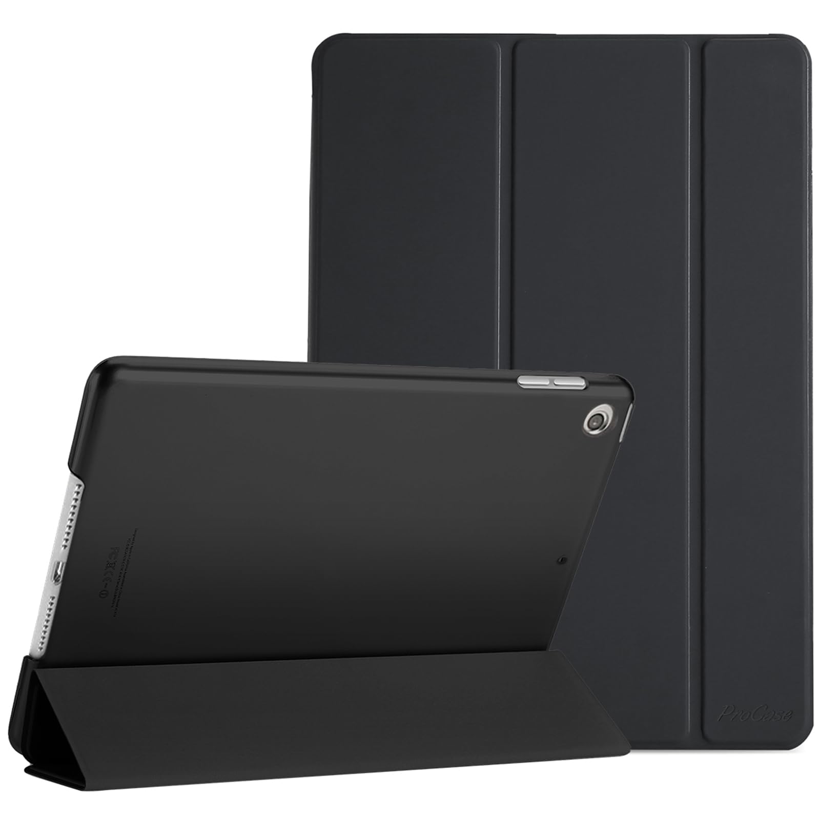 【送料無料】ProCase iPad Mini 5 ケース オートスリープ/ウェイク機能 三つ折りスタンド スマート 超スリム フォリオ保護ケース 半透明フロスト バックカバー 対応端末：Apple iPad Mini 第5世代 2019発売 7.9