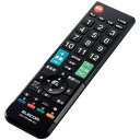 【送料無料】エレコム テレビリモコン 12メーカー対応 【 パナソニック 日立 シャープ 東芝 ソニー 三菱 LG ハイセンス アイワ アズマ オリオン フナイ 】 Mサイズ ブラック ERC-TV01MBK-MU