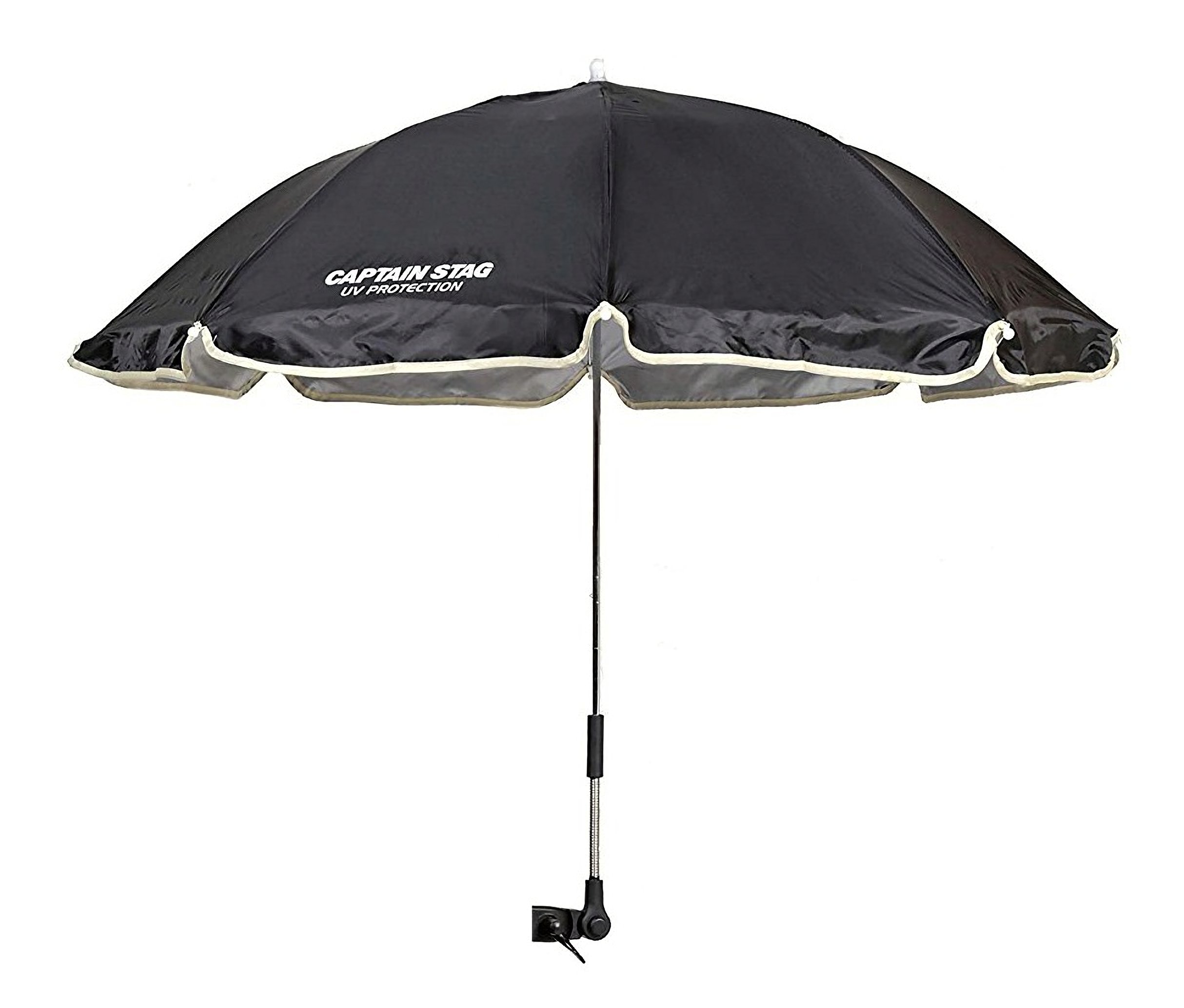 【送料無料】キャプテンスタッグ(CAPTAIN STAG) キャンプ バーベキュー BBQ チェア用 パラソル ステラ デタッチャブル ブラック