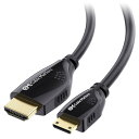 Cable Matters Mini HDMI ケーブル 3m Mini HDMI HDMI変換ケーブル 4K解像度 ハイスピードHDMI ケーブル Mini HDMI Cタイプ HDMI Aタイプ HDCP 3D対応